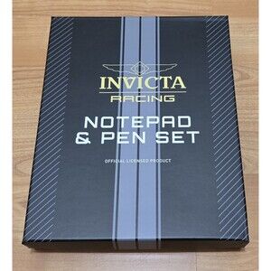 Official Licensed Invicta Racing Notepad & Pen Set in Box IG0331 Brand New